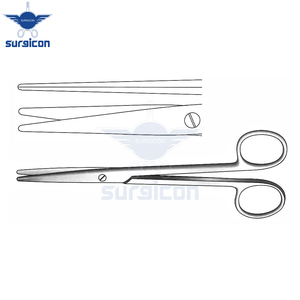 Tijeras Quirúrgicas Reutilizables de Acero Inoxidable Rectas y Opacas de 16 cm (6¼ Pulgadas) para Cirugía General, Plástica y Tejidos - Product Image 5