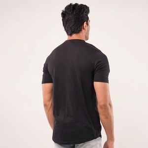 T-shirt Henley Homme Slim Fit de Haute Qualité, Manches Courtes, Col Rond, 220g, 100% Coton Jersey, Logo Imprimé en Sérigraphie, Streetwear - Product Image 2