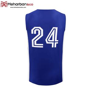 Camisetas de baloncesto por sublimación Reversible para hombre, último diseño, conjunto de uniformes en blanco de talla grande personalizada, precio al por mayor - Product Image 5