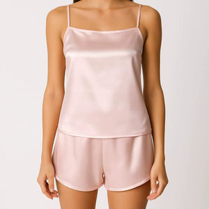 Conjunto de Pijama Sexy y Elegante para Mujer, Top Corto, Ropa para la Primera Noche de Luna de Miel, 100% Poliéster, Transpirable y Suave - Product Image 1