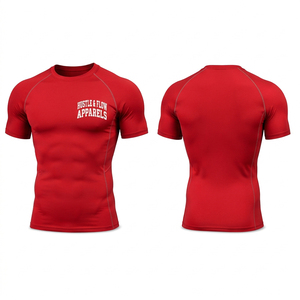 เสื้อคอมเพรสชั่นแขนสั้นแบบยืดได้ น้ำหนักเบา ราคาขายส่ง รับผลิตตามแบบ - Product Image 1