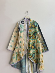 Wholesale Lot Of Vintage Handmade <b>Kantha</b> Reversible Coat Bohemian Long <b>Jacket</b> - Product Image 5