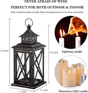 Best Selling <b>Tabletop</b> Metal Lantern Candle Holder For Home Decoration With Elegant And Attractive Design - Product Image 2