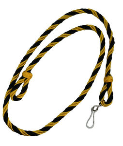 Cordon tressé vert et jaune avec crochet métallique pour sacs, cordon en nylon et coton haute ténacité à 16 brins, style simple, forme ronde - Product Image 1