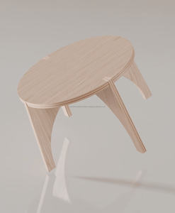 Table basse unique Meubles élégants en bois pour le salon, la cuisine et la maison pliables - Product Image 2
