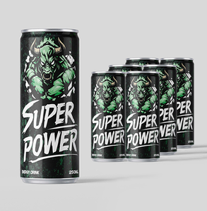Bebida Energética Red Super Bull Carbonatada Dulce Personalizada de Fábrica al por Mayor, Lata de 250 ml con Electrolitos y Fibra Saludables, Impulso de Energía Rojo - Product Image 6