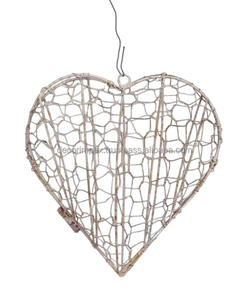 Heart Shape Ornament <b>Decorative</b> Ornaments of Iron Lanterns and Gold & Silver <b>Festival</b> <b>Decorative</b> Lantern Ornaments - Product Image 1
