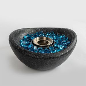 Braciere da Tavolo Nero Portatile per Interni/Esterni, Caminetto in Cemento, Braciere Personale a Etanolo da Tavolo - Product Image 5