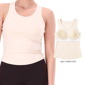 Camiseta de Yoga para Mujer con Logotipo Personalizado, con Sujetador Incorporado, Acolchada, para Gimnasio, Fitness, Camiseta Deportiva, Singlet para Entrenamiento - Product Image 5