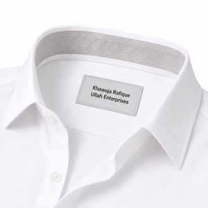 Chemises habillées décontractées pour hommes, à col montant tricoté, anti-plis, à manches longues et boutonnées, en polyester/coton satiné, collection Printemps – Meilleures ventes - Product Image 2