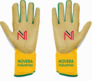 Guantes de Bateo de Béisbol NOVERA INDUSTRIES, de Cuero, con Agarre Antideslizante en la Palma, Cierre de Gancho y Bucle, Ligeros, Transpirables y de Secado Rápido - Product Image 2