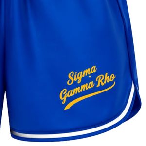 Shorts Deportivos Ligeros Azules para Mujer, Marca Sigma Gamma Rho, para Entrenamiento y Ejercicio, Ropa Deportiva Personalizada - Product Image 5