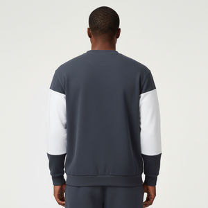 Sweat-shirts surdimensionnés à col rond 100% coton sur mesure pour hommes, style hip-hop respirant et confortable, brodés pour l'hiver - Product Image 2