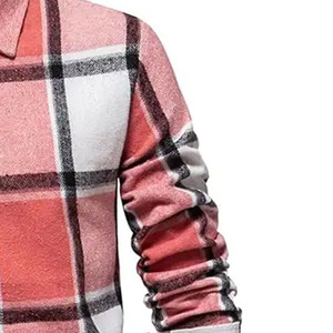Chemise à carreaux boutonnée pour homme, chemise décontractée de qualité supérieure, chemise à carreaux à manches longues, fabricant OEM à marque privée - Product Image 3