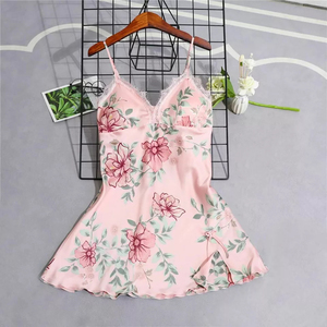 Conjunto de Pijama Sexy de Encaje para Mujer, 100% Algodón, Ropa de Dormir Térmica, Bata de Baño, Personalizable - Product Image 5