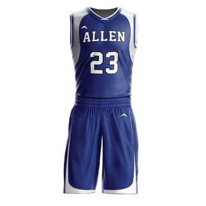 ชุดสูทบาสเก็ตบอลชุดเสื้อบาสเก็ตบอลและกางเกงขาสั้นสำหรับฝึกซ้อมกีฬาสำหรับนักเรียนชาย - Product Image 4