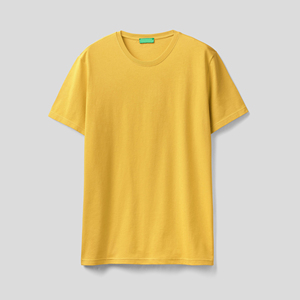 เสื้อยืดผู้ชายคุณภาพสูง หรูหรา ผ้าฝ้าย 100% หนา สีพื้น ปักลายแบบกำหนดเอง ทรงโอเวอร์ไซส์ เสื้อยืดออกกำลังกายสำหรับผู้ชาย - Product Image 1