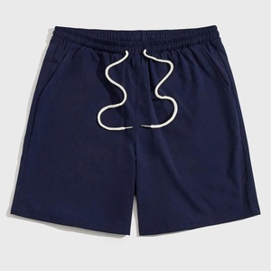 กางเกงขาสั้นแบบหูรูดปักลายดอกไม้สำหรับผู้ชาย,กางเกงขาสั้นแบบดึงบนผ้าคาดเอวยางยืดสำหรับใส่เดินชายหาดฤดูร้อนทรงสั้น - Product Image 1