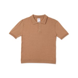 Chemise Courte Homme en Tissu Tricoté Anti-Plis, Coupe Droite, ODM OEM, Décontractée, Boutonnée, Maille Câblée, 100% Acrylique, Tricot Côtelé Bac Ninh - Product Image 1