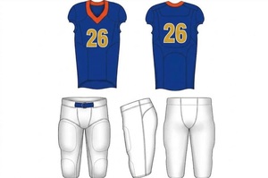 Men's American Football Jersey 13 Number White <b>Red</b> Sublimated <b>Mesh</b> Short Sleeve Breathable Custom Team Name Adults Plus Size - Product Image 4