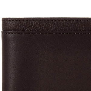 Cartera de Cuero Genuino Negro para Hombre, Cuero Vacuno Anilinado Brillante de Alta Calidad, SW GROUP SW-98, Cierre de Botón, Ecológica - Product Image 2