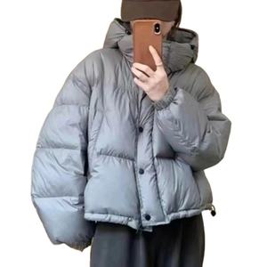 Chaquetas Cortas para Mujer, Nuevos Abrigos Acolchados, Parkas Coreanas de Moda, Chaqueta de Plumón Gruesa, Cálida y Sencilla, Abrigo de Invierno para Mujer - Product Image 1