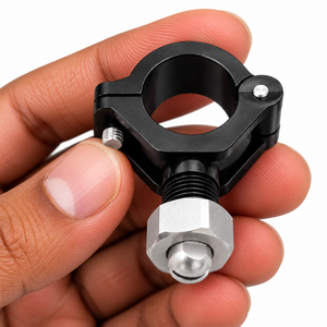 Pince de fixation noire en acier inoxydable pour buse conique à anneau fendu, pour nettoyage et atomisation - Product Image 2