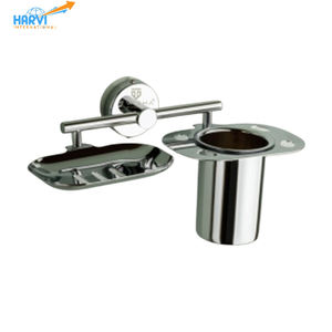 Juego de Jabonera y Vaso de Pared Ecológico y Moderno con Diseño Elegante para Hoteles y Baños Domésticos - Product Image 2