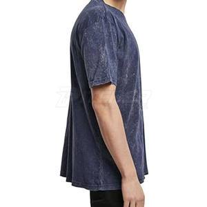 Camiseta informal con lavado ácido para hombre, diseño elegante, cómoda, de algodón, para uso diario, la mejor opción para la moda masculina. - Product Image 2