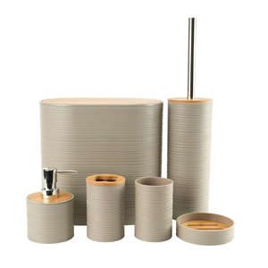 Juego de Accesorios de Baño de Cerámica de 4 Piezas: Portacepillos, Dispensador de Jabón, Tarro de Almacenamiento, Portaescobillas de Inodoro - Diseño Moderno de Lujo - Product Image 6