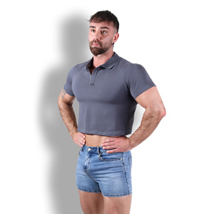 Polo T-shirt Homme Coupe Slim Entièrement Personnalisé en Polyester Spandex, Polo de Compression Court, Polos pour Festival LGBT - Product Image 4