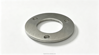 Plaque de base en acier inoxydable pour tube rond de balustrade, raccords à bride pour tube de rampe d'escalier