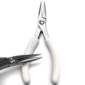 Lot de 2 pinces à bec effilé en acier inoxydable, outils de fabrication de bijoux, pinces de précision à long bec, poignée ergonomique pour travaux manuels DIY - Product Image 5