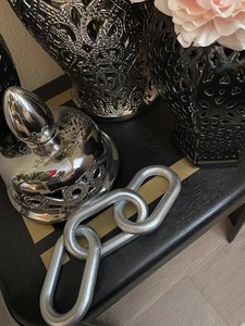 Cadena Decorativa de Resina Epoxi Artesanal de Lujo, Hecha a Mano, con Patrón Artístico Único, Acabado Pulido Brillante - Product Image 6