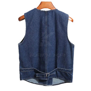 Chaleco de Mezclilla para Hombre, Invierno, Servicio OEM, Ropa Casual de Exterior, 100% Algodón, Transpirable, Ecológico, Moda Diaria, Tejido Suave - Product Image 2
