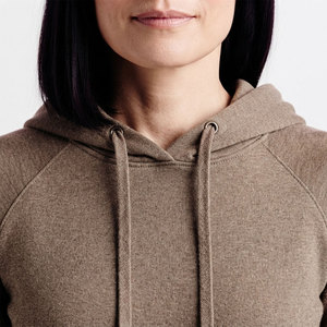 Service OEM personnalisé : Sweat à capuche tricoté pour femme, style streetwear décontracté, épaules tombantes, respirant et écologique - Product Image 4