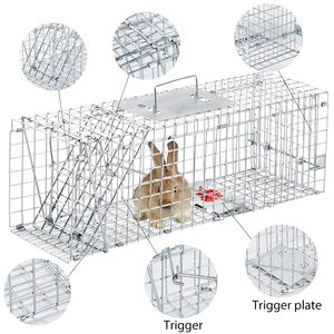 Piège à petits animaux efficace, cage de 24 x 8 x 8 pouces pour rats, chatons et ratons laveurs - Product Image 1