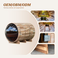 Sauna de Cedro Rojo para Cabaña de Montaña con Ventana de Burbujas, Envío DDP a Buenos Aires, Certificaciones ETL, CE, RoHS, Solución Completa para Hoteles en Argentina