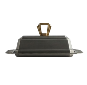 Plato para Mantequilla de Acero Inoxidable, Rectangular, con Tapa, Acabado Brillante, Diseño Moderno, Apto para Lavavajillas - Product Image 3