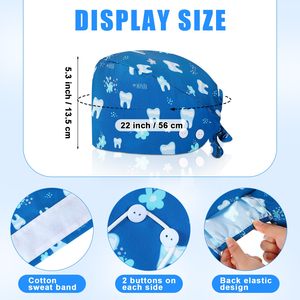 Hospital Medical Scrub Caps Custom Made Design OEM Surgical Use Cotton Healthcare Uniform Doctors <b>Nurses</b> Reusable Lightweight - Product Image 2