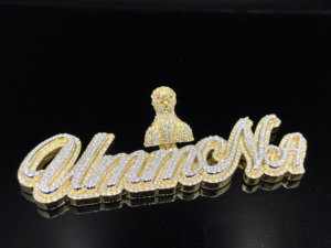 Colgante de Diamante Urban Eclipse Personalizado en Acero Inoxidable Plateado con Imitación de Rodio, Estilo Hiphop, Amuleto Temático, Regalo Unisex - Product Image 5