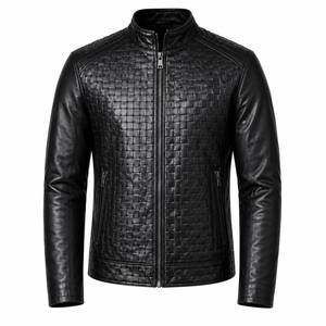Chaqueta de Cuero Elegante para Hombre, Material Genuino de Primera Calidad, Acabado Suave y Cómodo, Prenda Exterior Informal Moderna, Chaqueta de Cuero de Lujo - Product Image 2