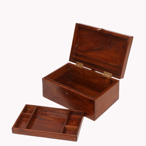 Caja de joyería de madera de lujo de 3 niveles con cerradura y cajones, estuche organizador con logotipo personalizado, caja de embalaje de joyería con tapa de vidrio al por mayor. - Product Image 3