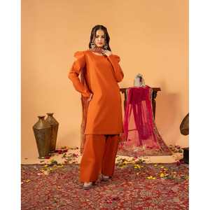 Conjunto de traje de fiesta para mujer de diseñador elegante con borde de encaje elegante para prendas de noche - Product Image 6