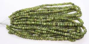 Perles brutes de Vessonite naturelle, pépites de 6-7 mm, perles de Vessonite lissées, perles de Vessonite vertes pour la création de bijoux - Product Image 4