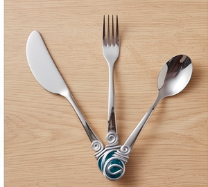 Superior Quality Spoon Fork <b>Knife</b> <b>Set</b> Silver Polished Stainless Steel With Inlay Handles Ideal For Hotel Wedding And resort - Product Image 4