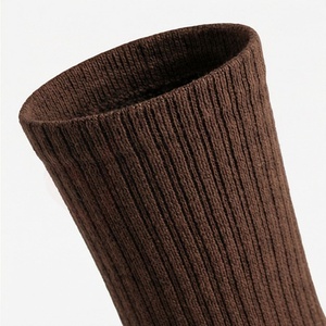 Men's Crew <b>Socks</b> Solid <b>Color</b> Knitted Breathable Cotton Polyester Spandex Autumn Daily Wear Regular Style - Product Image 4