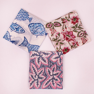 Indian Hand Block Cotton <b>Square</b> <b>Scarf</b> Bandana Skin Friendly Casual Wear Unisex Bag Accessory Unique Handmade Piece - Product Image 5