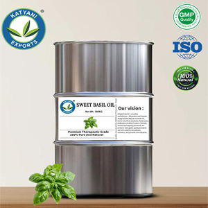 Proveedor Global al por Mayor de Aceite Esencial de Albahaca Dulce (Ocimum Basilicum) - Aceite Herbal Puro Natural Destilado al Vapor - Katyani Exports - Product Image 3