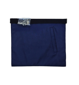 Delantal de la Francmasonería Past Master Blue Lodge - Azul con bordado en hilo metálico, bordado personalizado y artesanía experta para cada grado. - Product Image 4